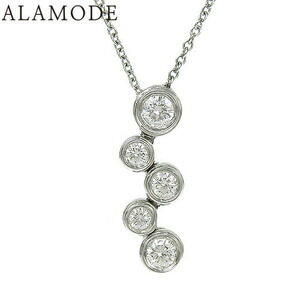 TIFFANY Co Bubble Necklace Diamonds Platinum Set Silver